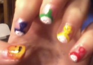 teletubbie nail art